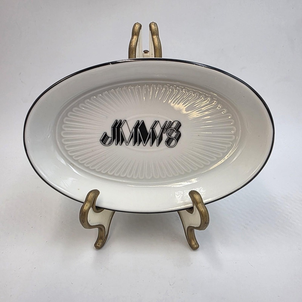 Jimmy's Restaurant Beverly Hills Porcelain Ashtray Dish Catchall Collectible 80s